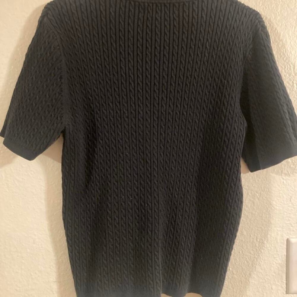 Vintage pendleton black cable knit